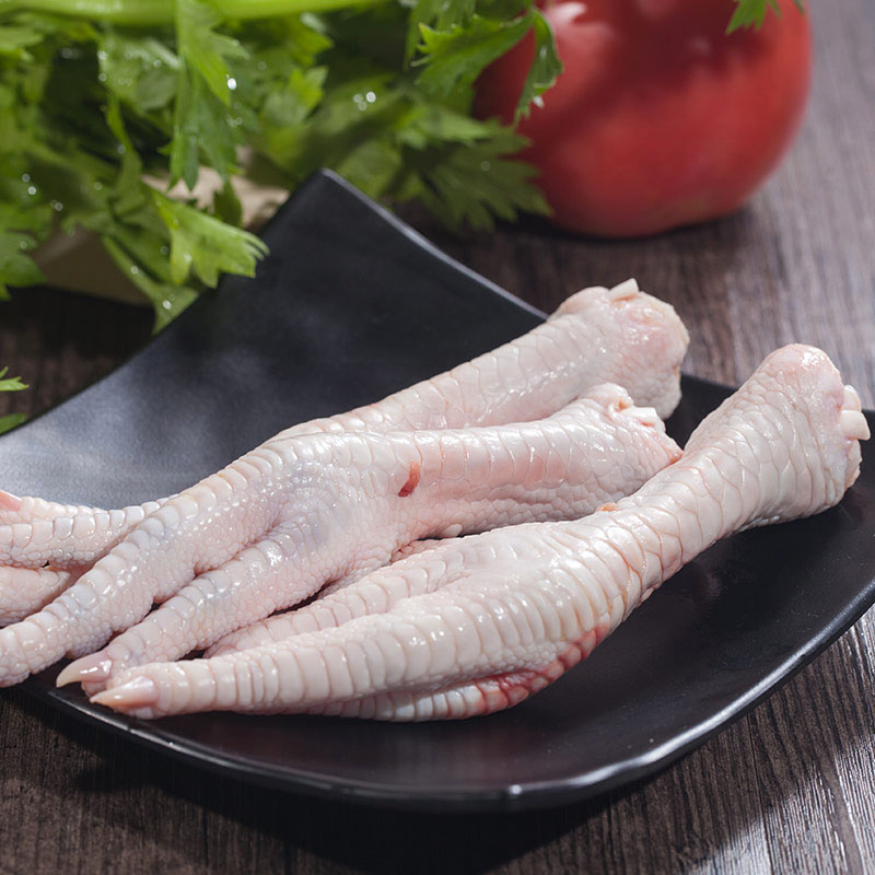 博多客生鲜鸡爪有骨长鸡脚新鲜凤爪大自然鸡肉1kg