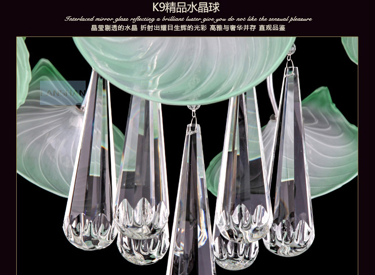 岚珊水晶灯创意吊灯具led餐厅灯时尚卧室灯现代简约客厅灯饰D185