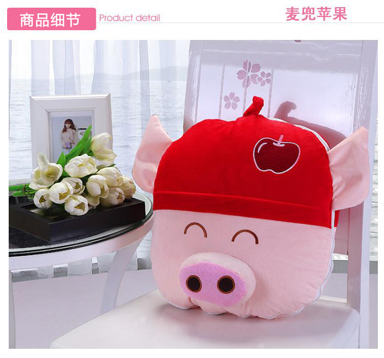 
                                        【京东配送】梦沁婷家纺 多功能抱枕被子两用靠垫 卡通公仔 空调被枕头被 汽车靠背垫 阿狸 麦兜苹果                