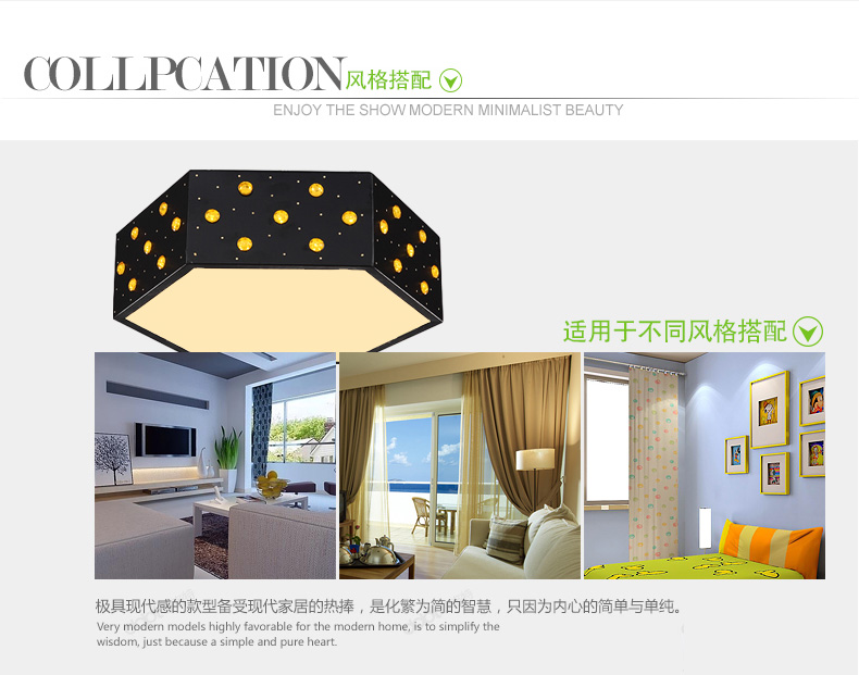 客厅灯现代简约 led吸顶灯 DIY创意灯饰 大气卧室书房餐厅灯时尚书房节能灯具X5188 白色单头三色-需要几头拍几个