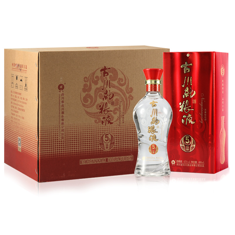 古川浓香型白酒纯粮液5s陈酿42度480ml 6瓶整箱装 图片价格品牌报价 京东