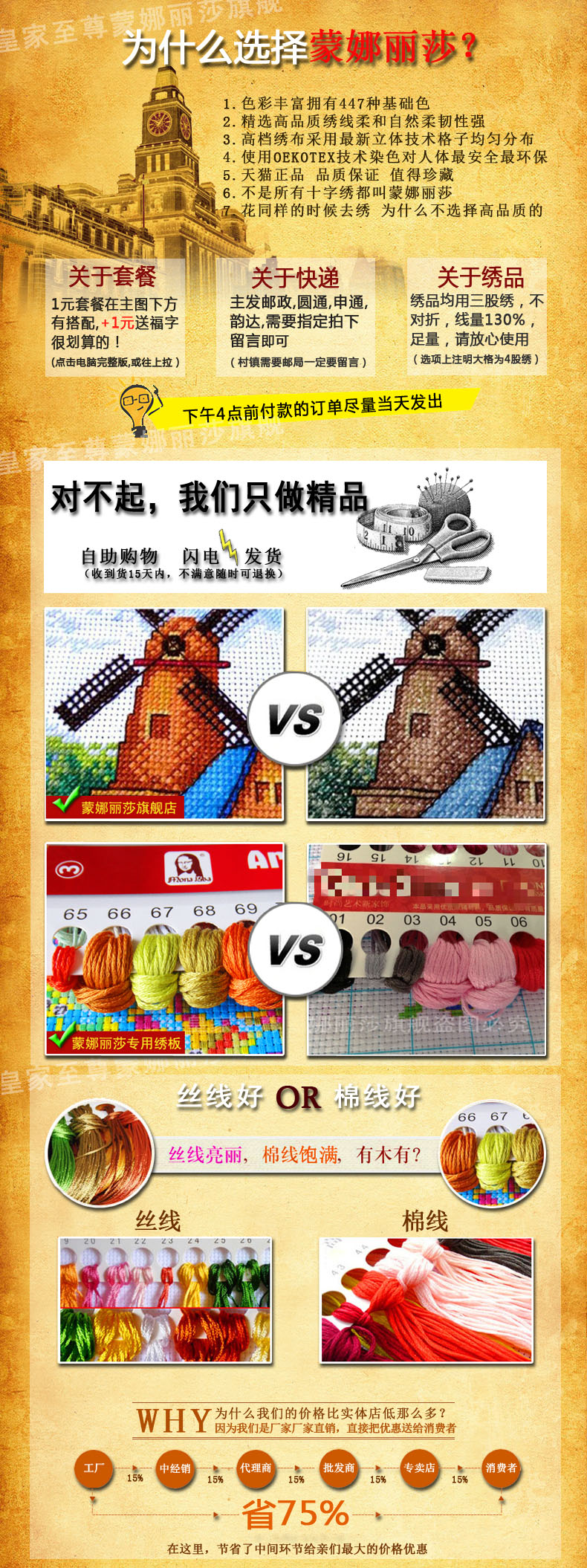 
                                        包邮皇家至尊蒙娜丽莎十字绣家和万事兴系列新款客厅大幅沙发背景挂画花开富贵孔雀牡丹玉兰花 棉线牡丹玉兰孔雀家和150*65厘米                