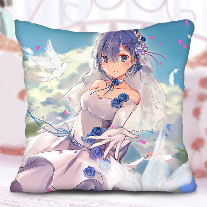 从零开始的异世界的生活抱枕蕾姆拉姆爱蜜莉雅碧翠丝周边抱枕靠垫f12