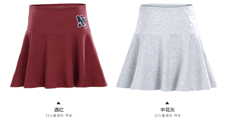 森马半身裙 2015秋装新款 女士合体裙子运动休闲短裙针织裙专柜款 酒红7400 S