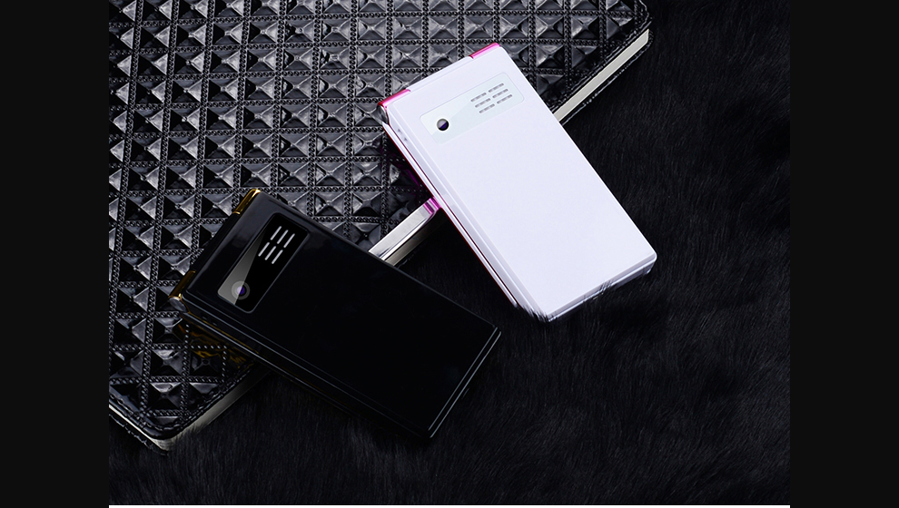 福中福（F-FOOK）F977 移动/联通2G翻盖手机 老人手机 黑+金