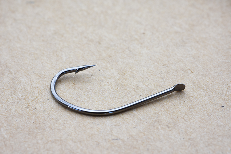 鱼钩长柄歪嘴有倒刺大号海钓渔钩串钩巨物鲟鱼大物钩散装 丸世24#【50