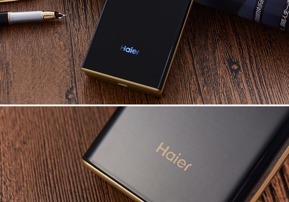 海尔（Haier）M316 移动/联通2G 翻盖老人手机 钢琴黑