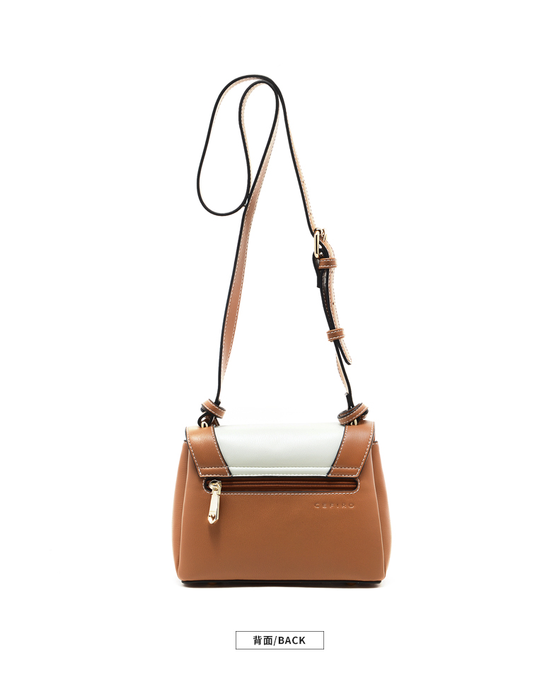cefiro/塞飞洛2018年春夏新款时尚潮流简约ol包百搭单肩斜跨女包 土