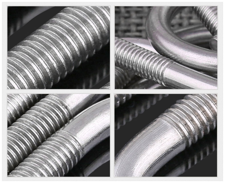 304不锈钢u型螺丝 u型卡 u型螺栓 u形管卡 骑马管箍 m6 m8 m8*27(一个