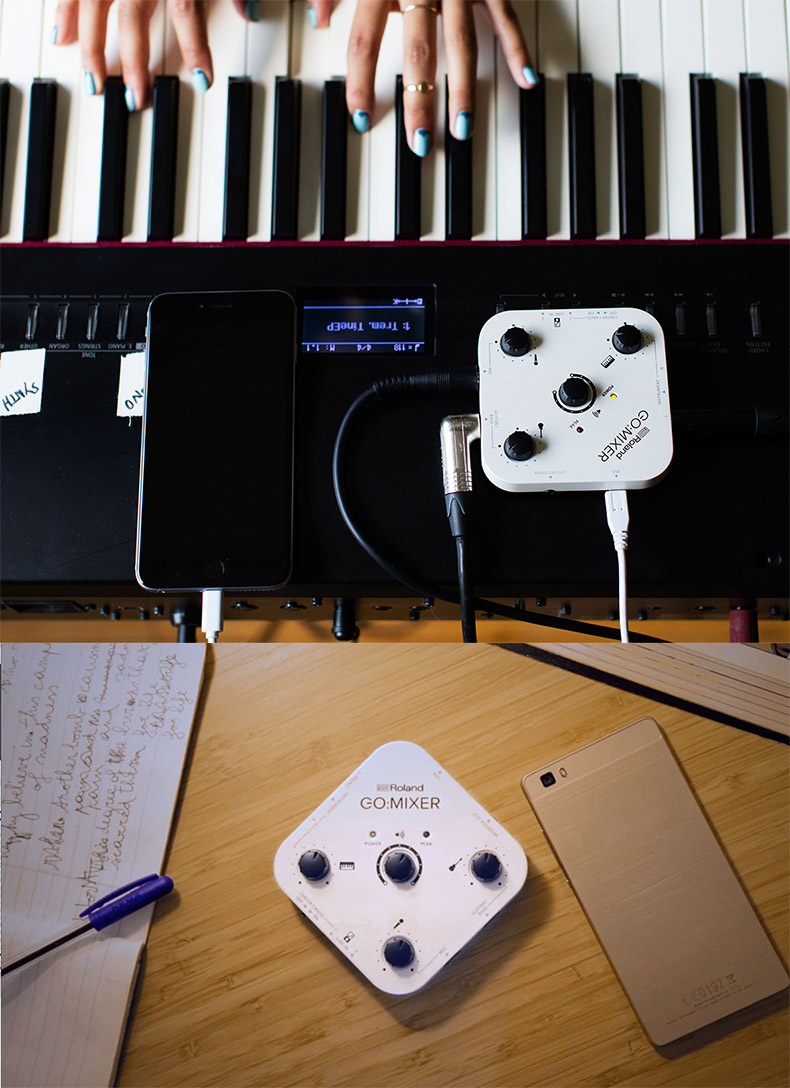 声卡 智能手机直播调音台 直播声卡 混音器 go-mixer手机直播声卡