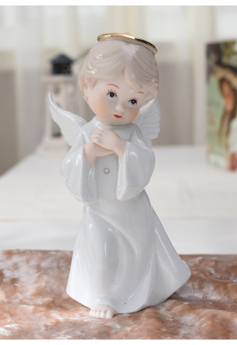 fghgf 欧式陶瓷人物小天使摆设装饰品摆件家居饰品欧式创意结婚生日