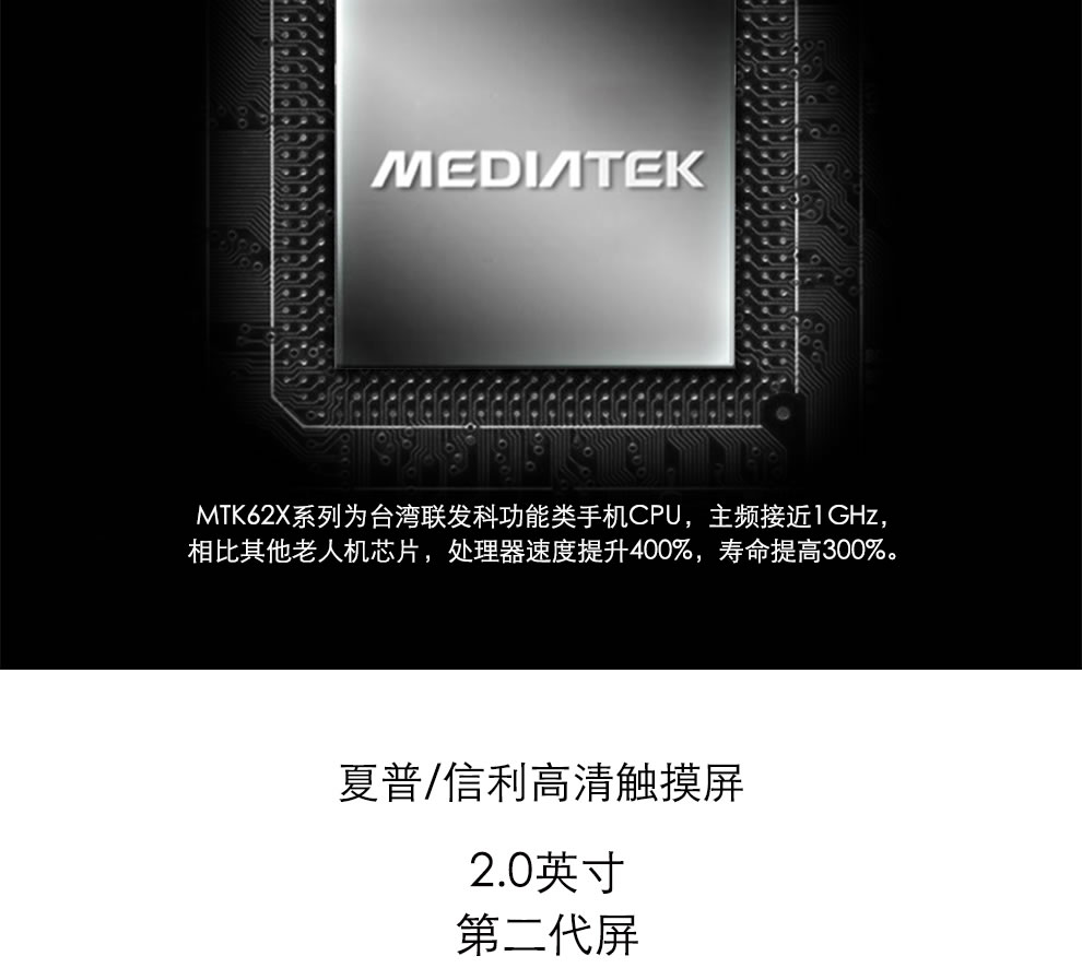 爱我（Lovme）A25 移动/联通2G 老人手机 双卡双待 红色