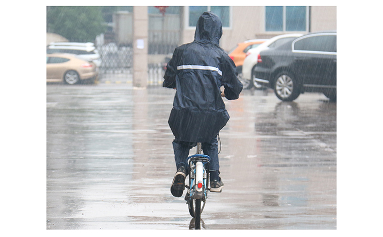 
                                                            Aprilsun 分体式雨衣 电动车单人摩托车自行车男士厚雨裤雨衣两件套装 深蓝色                