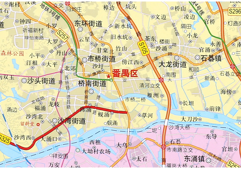 2021年广州市地图挂图约1116米