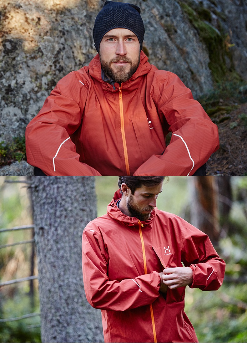 haglofs火柴棍外套男户外防风连帽耐磨单层夹克602501 3mu xl 185/108