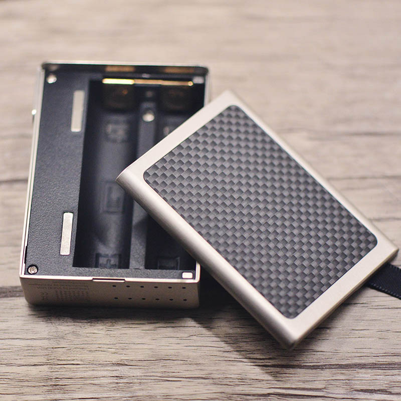 正品现货vgod pro150 box mod 150w双电大功碳率纤维盒子电子烟 黑色