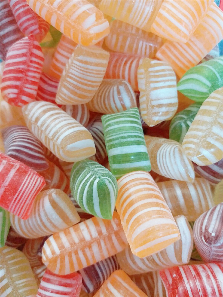 甜梨湾东北老式传统光糖花糖球光腚水果糖怀旧圆球硬糖果散装500g混装