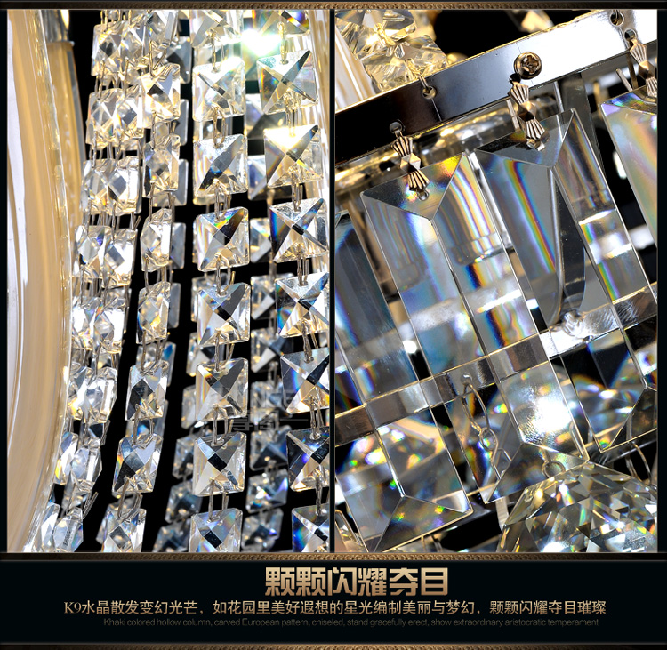 
                                        尊阁欧式原创水晶灯LED水晶吸顶灯148客厅灯卧室灯圆形灯具灯饰 标准版 5头                