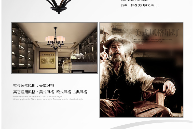 梦晗吊灯欧美式乡村现代简约铁艺客厅卧室灯餐厅灯具灯饰2015 10头咖啡色灯罩
