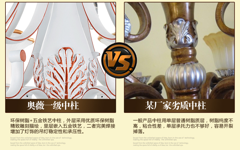 奥薇 欧式吊灯 客厅水晶灯饰 卧室餐厅灯具 欧式灯 1069p 8头