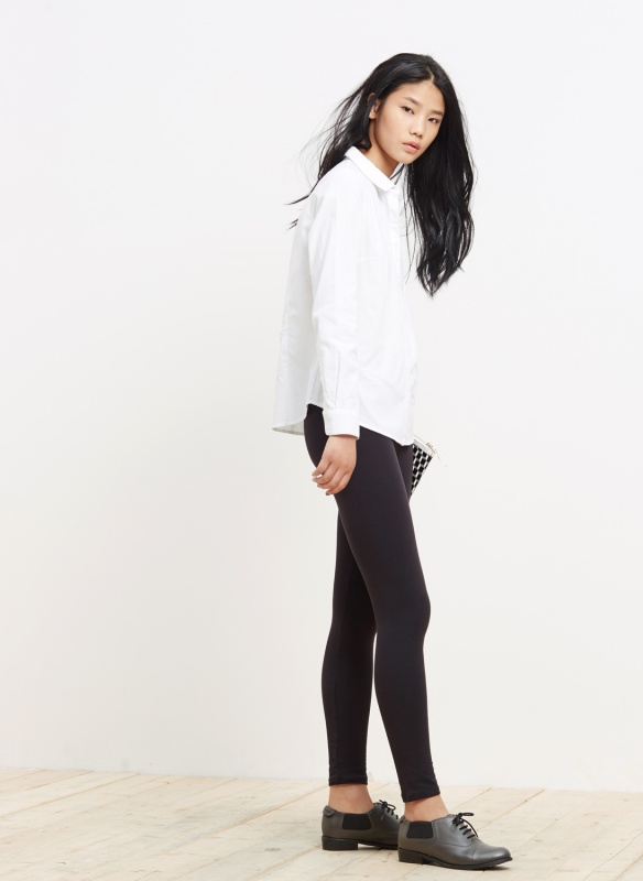 美特斯邦威女装牛津纺多方案长袖衬衫223627 绿色组 170/92A