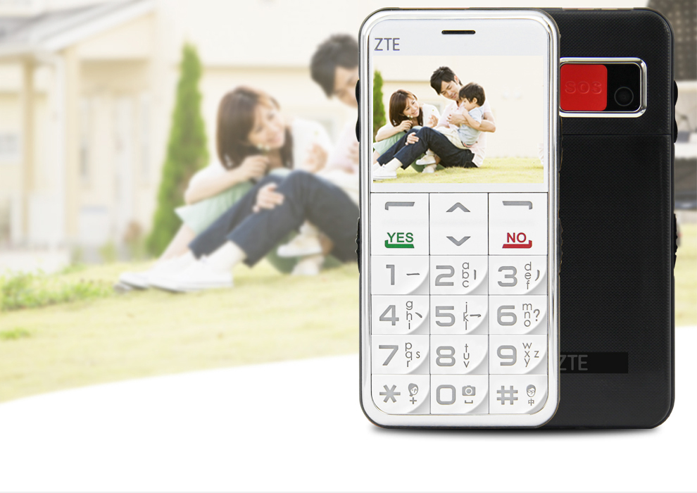 中兴（ZTE）A188 移动/联通2G 老人手机 黑色