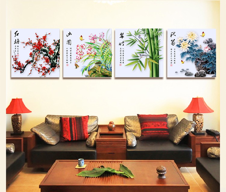 
                                        皇家至尊蒙娜丽莎十字绣5D钻石画十字绣圆钻画钻石绣贴钻画梅兰竹菊花卉系列十字绣新款书房点钻 钻石画新兰40*40cm实色.                