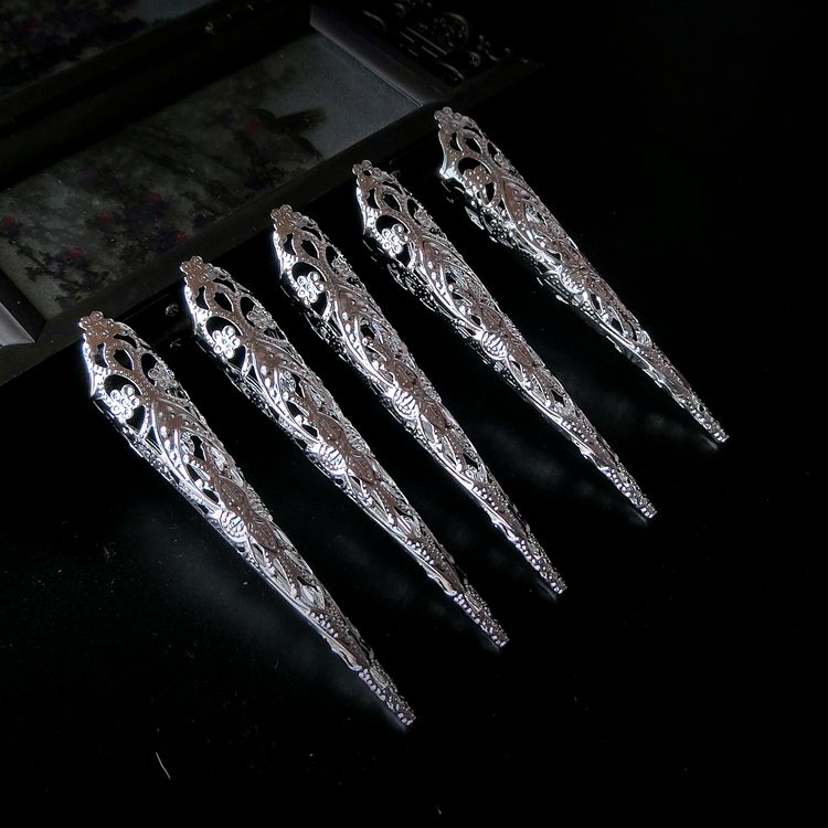 古装古风清朝宫廷手指套护甲套指甲套娘娘延禧攻略 【彩色宫廷】8cm