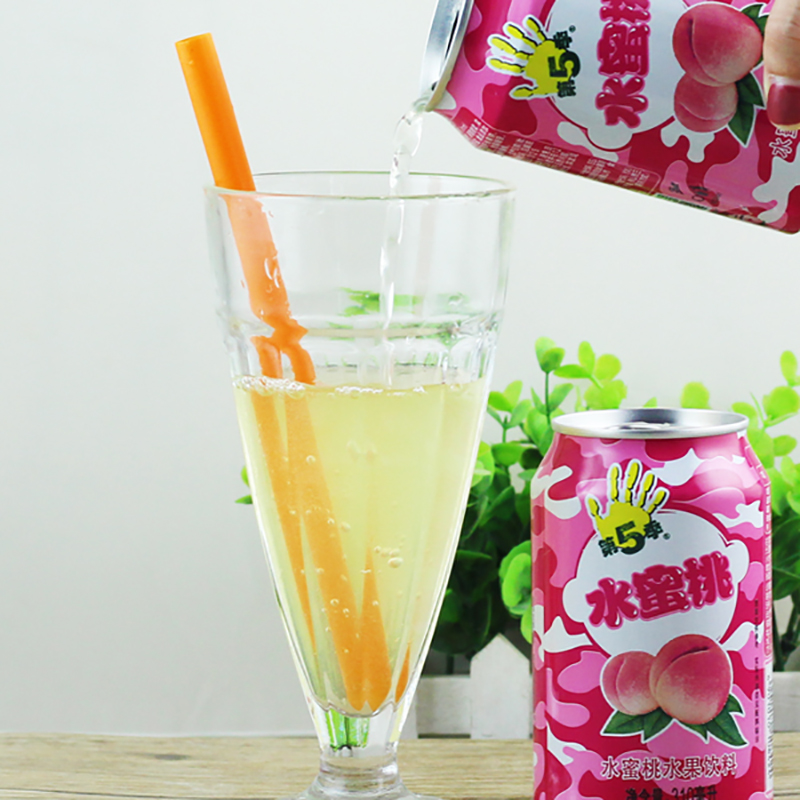 第五季水蜜桃310ml*24罐第五季水蜜桃汁饮料易拉罐水果味怀旧水饮料