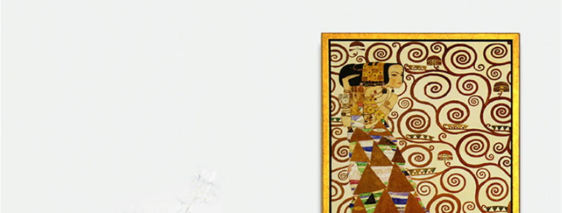 图慕 油画餐厅挂画有框画玄关画墙画三联画欧式壁画美式客厅装饰画 满足-金色vck013 64*94cm