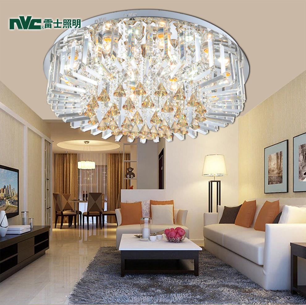 
                                        雷士照明LED吸顶灯客厅灯现代简约水晶灯 书房灯具 儿童房灯具 EVX9026 小号 配6个LED白光光源                