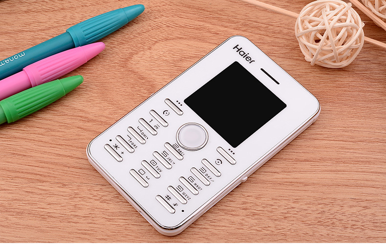 海尔(Haier) M312 移动/联通2G 卡片手机 儿童手机 珠光白