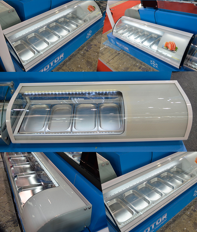 劳特rotor寿司柜冷藏保鲜展示柜三文鱼刺身水果熟食卤菜卧式凉菜直冷