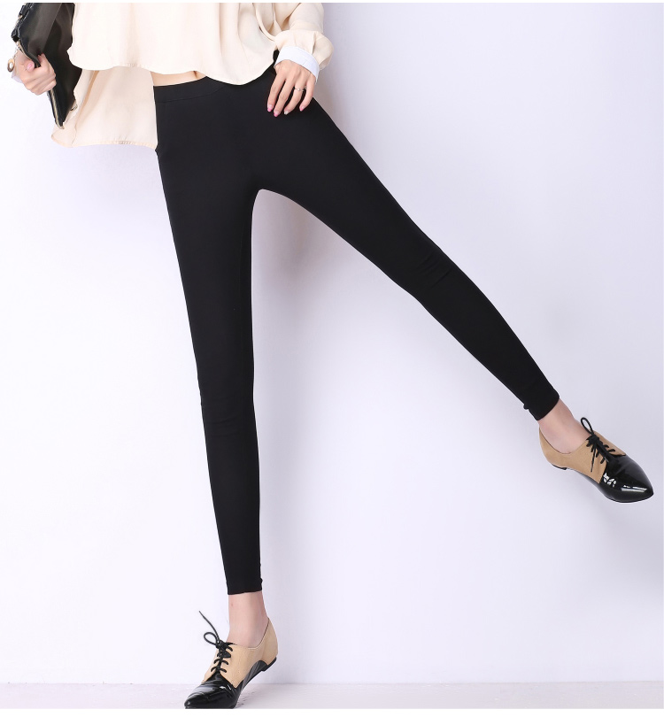 九月服饰店*2015春季女装新款糖果色大码显瘦弹力九分铅笔小脚休闲裤女XK1036 天蓝色 M