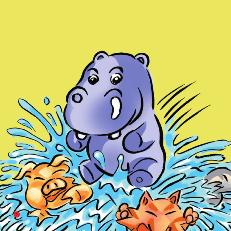 信口开河的小河马皮皮-子成语童话绘本 精装绘本 用童话故事解释成语