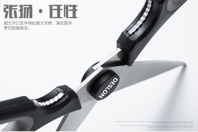
                                        德世朗（DESLON） 厨房剪刀多功能剪刀不锈钢剪刀FS006                