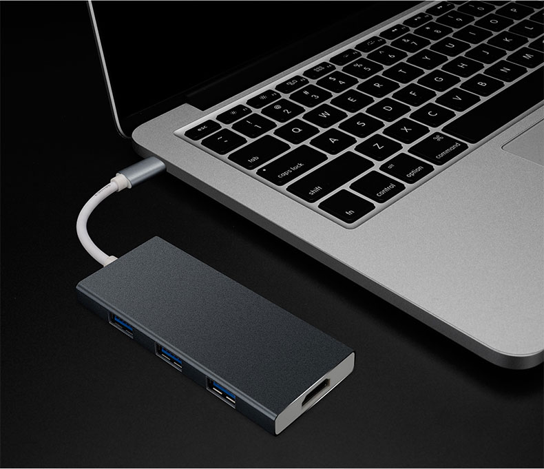 ajiuyu 惠普hp笔记本type-c扩展坞hdmi转接头hub集线器usb3.