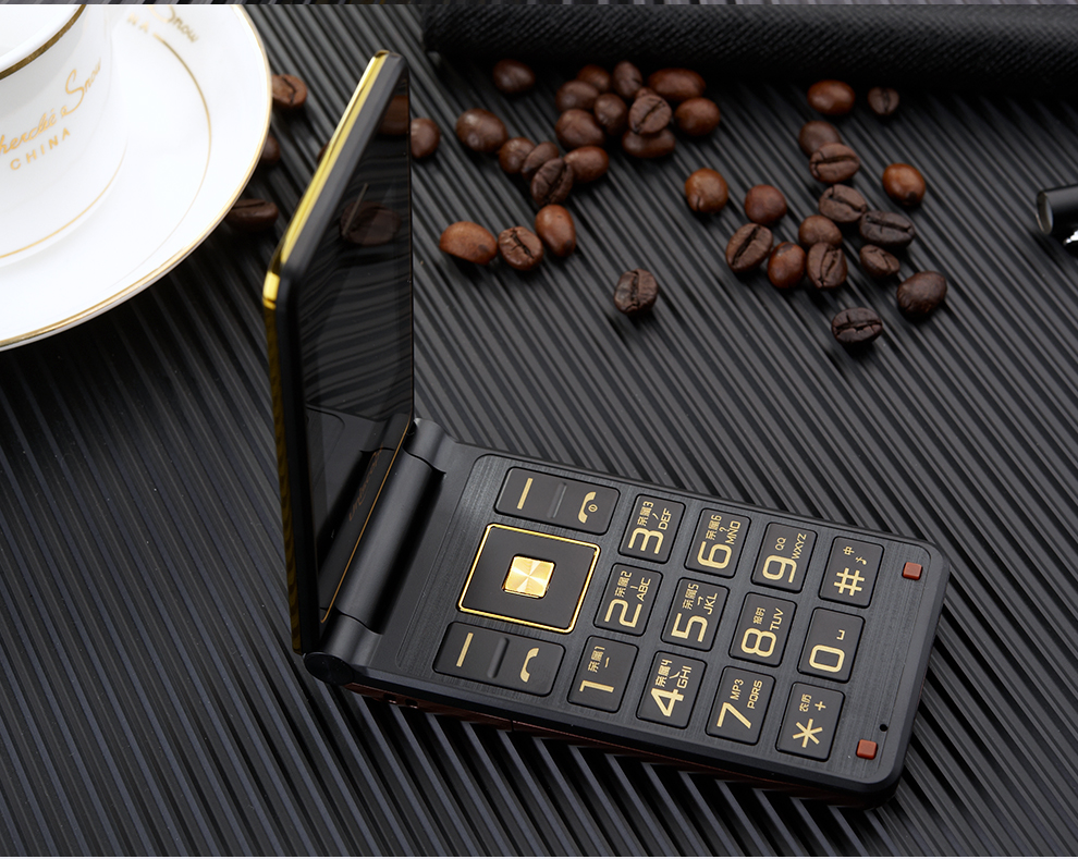 优思（Uniscope）US98c 电信2G翻盖老人手机 黑色