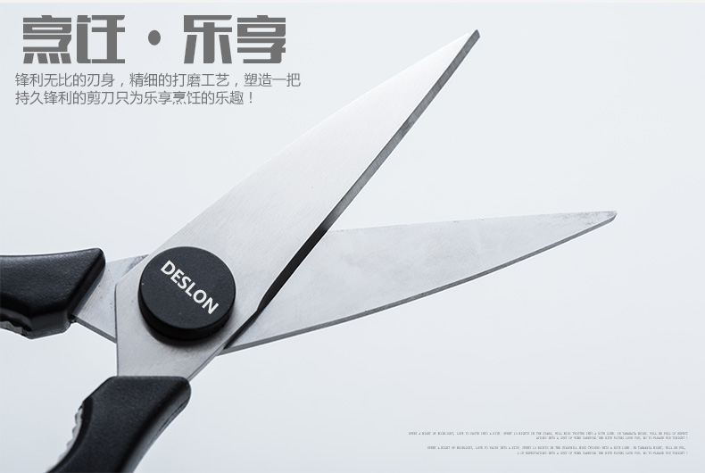 
                                        德世朗（DESLON） 厨房剪刀多功能剪刀不锈钢剪刀FS006                