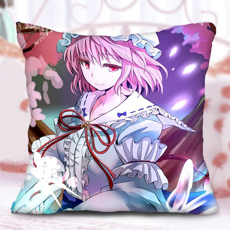 东方project抱枕 东方幻想乡博丽灵梦大小姐动漫宅男女二次元抱枕头