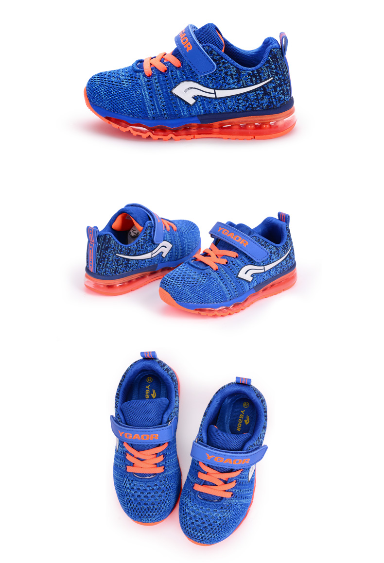 永高人童鞋男童鞋 春秋新款儿童气垫运动鞋减震透气网面中大童正品