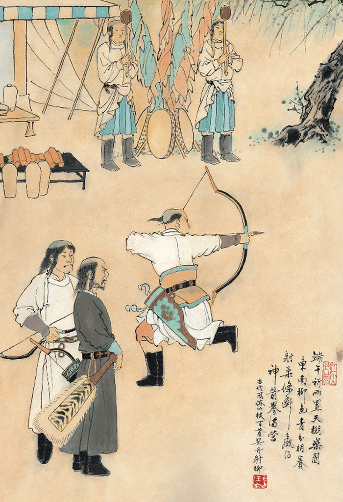 《古代风俗百图》岁时风俗,源远流长,连环画大师王弘力彩绘杰作