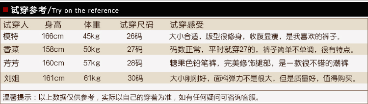 
                                        佑相约 弹力大码休闲裤女2017秋冬季新款大码女装长裤韩版修身显瘦多色铅笔小脚裤弹力裤 黑色 26码                
