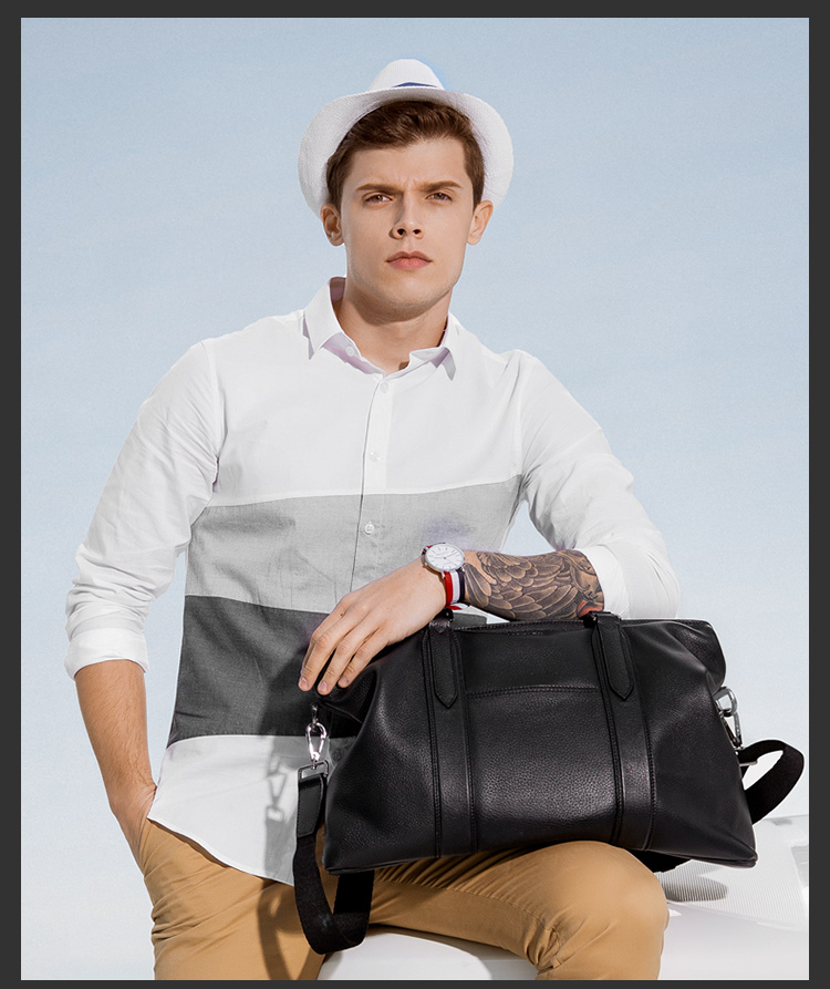 保尔柏德(bowerbird)男士头层牛皮商务休闲公文包手提