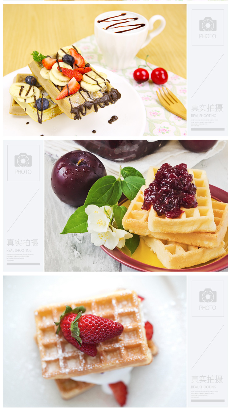 
                                        高达莱  高达莱（GDL）烘焙工具 华夫饼蛋糕模具 铂金硅胶烤模具烤箱不粘 PS-203 红色                