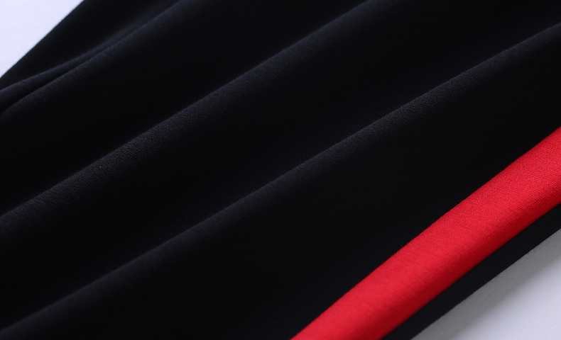 春装新品裤子女微胖妹妹200斤大码百搭休闲裤显瘦松紧腰九分裤 黑色