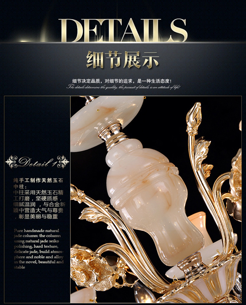 【仕邦】 欧式锌合金玉石水晶吊灯 客厅吊灯餐厅别墅奢华简约大气蜡烛吊灯具  X5139 奢华锌合金单头壁灯+LED灯泡