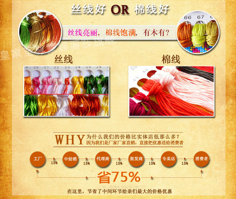 蒙娜丽莎十字绣新款客厅5D钻石画五福临门钻石绣福字年年有余有鱼图圆钻画贴砖石画 丝线3股线有鱼福45*45厘.