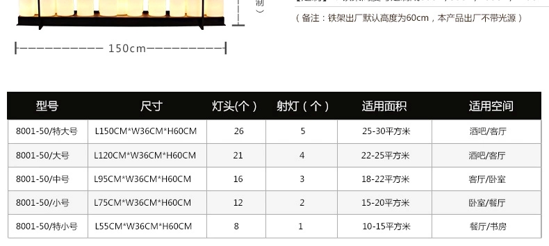 梦晗灯具北欧美式乡村吊灯 中式创意LED烛台云石复古餐厅工业控吊灯8001 95cm*36cm送5Wled