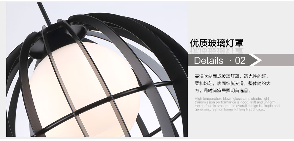 品拓 创意艺术现代简约美式乡村单头吊灯卧室餐厅吊顶灯聚吧台灯 白色单头(配led光源)